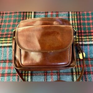 Vintage Brahmin Brown Leather Crossbody